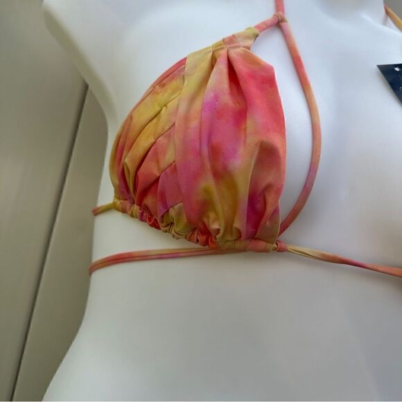 NWT Yandy summer sunset starburst string bikini top Sz M - Picture 3 of 8